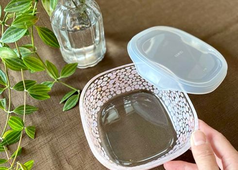 耐熱ガラスの保存容器で作るポーセラーツ講座