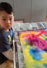 親子で体感！色遊び水彩画アート